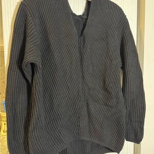 Kit and Ace Dark Gray V-Neck Sweater